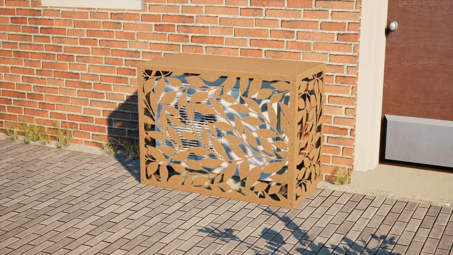 Design airco ombouw Autumn met bladerenmotief