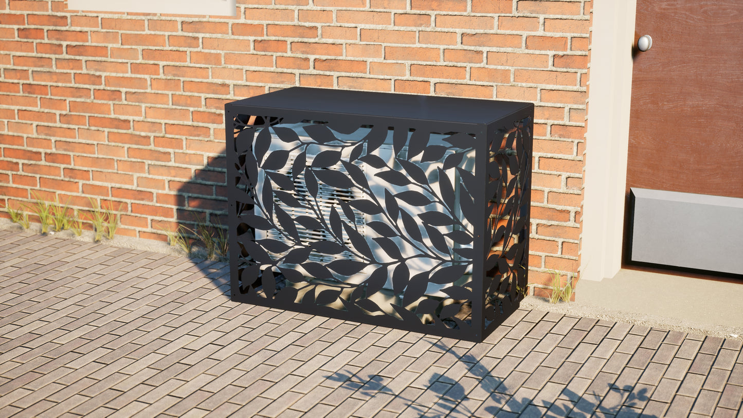 Design airco ombouw Autumn met bladerenmotief