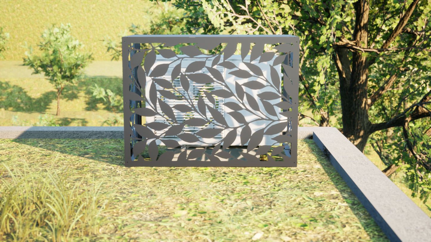 Design airco ombouw Autumn met bladerenmotief
