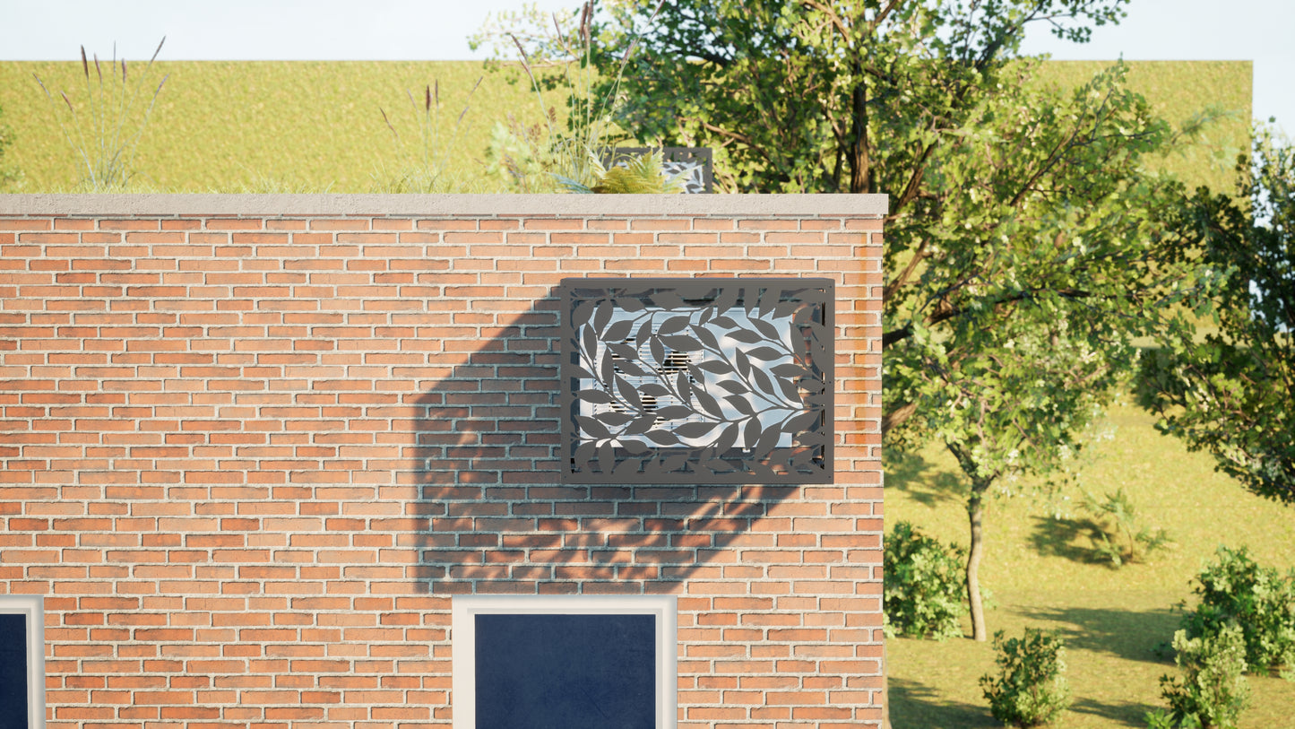 Design airco ombouw Autumn met bladerenmotief