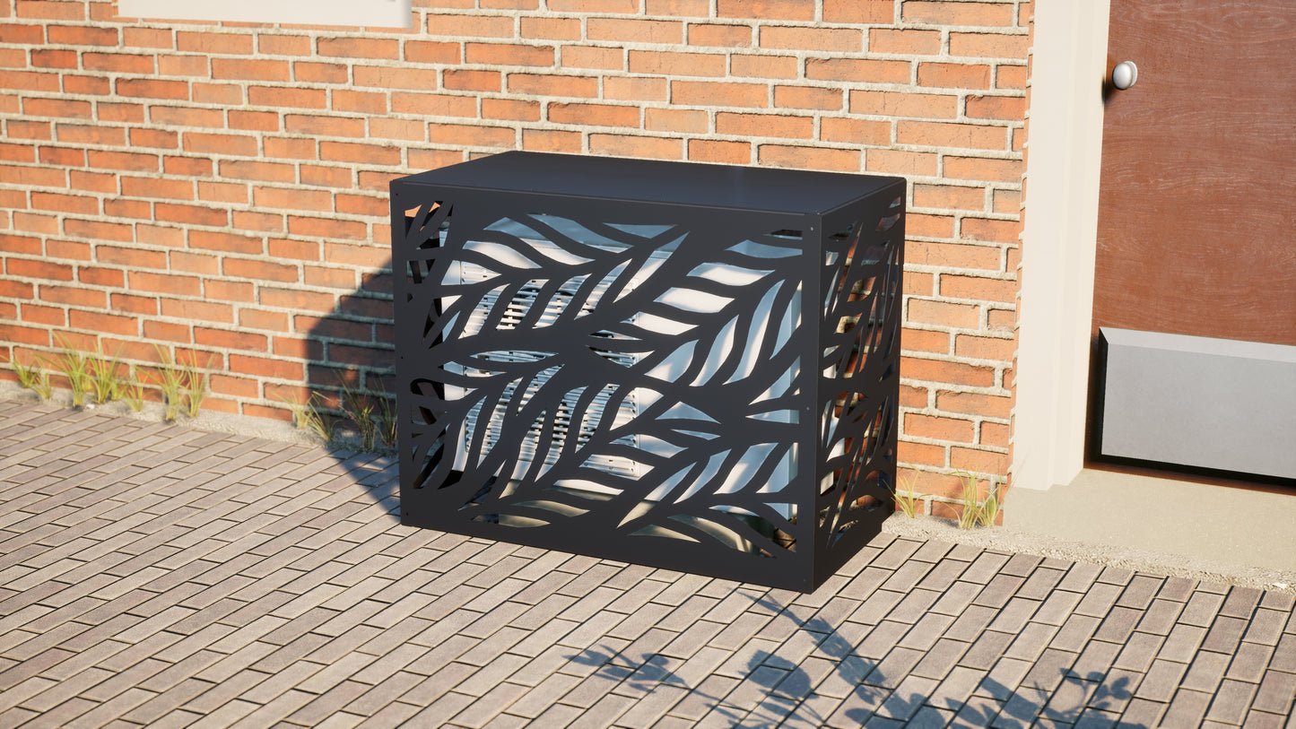 Design airco ombouw Leaf met bladerenmotief
