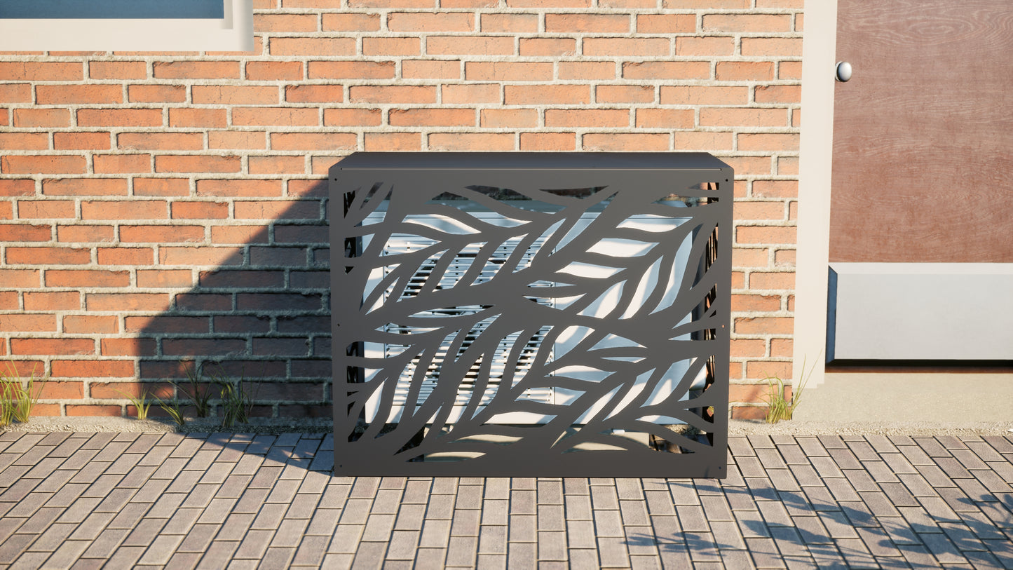 Design airco ombouw Leaf met bladerenmotief