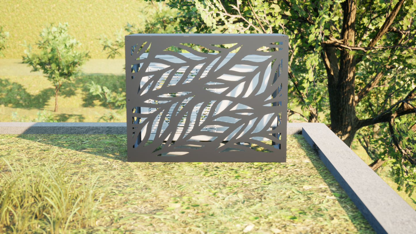 Design airco ombouw Leaf met bladerenmotief
