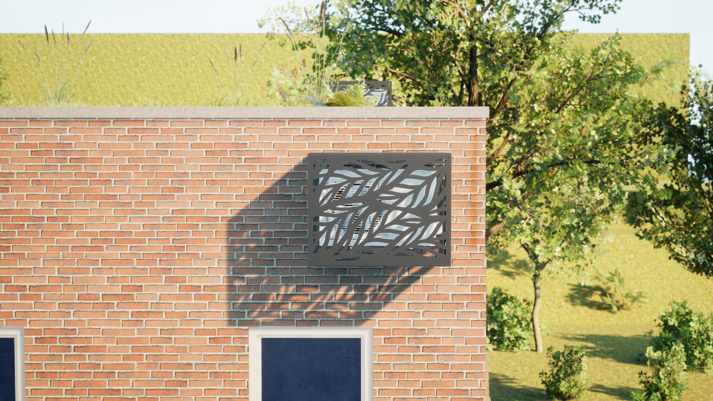 Design airco ombouw Leaf met bladerenmotief