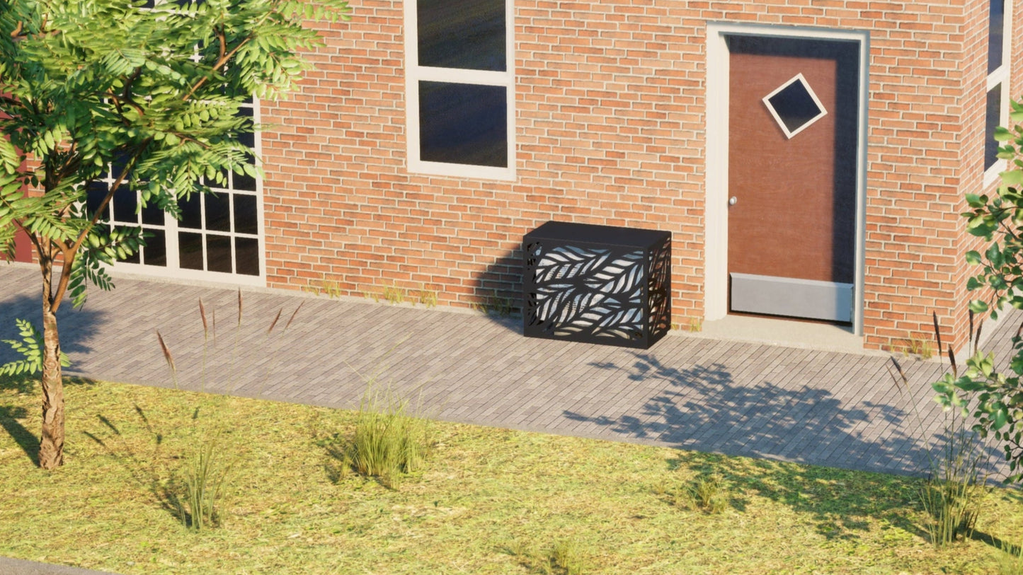 Design airco ombouw Leaf met bladerenmotief