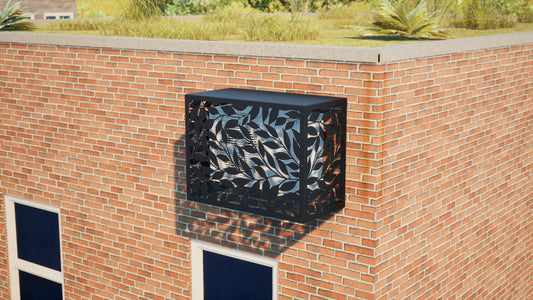 Design airco ombouw Autumn met bladerenmotief