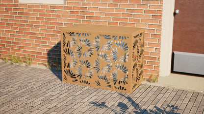 Design airco ombouw Blossom met bloemenmotief