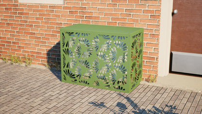 Design airco ombouw Blossom met bloemenmotief