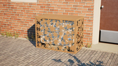 Design airco ombouw Evergreen met bladerenmotief