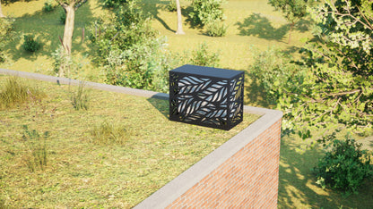 Design airco ombouw Leaf met bladerenmotief