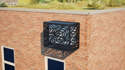 Design airco ombouw Leaf met bladerenmotief